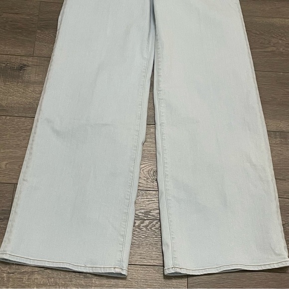 FRAME Le Slim Palazzo Jeans High Rise Wide Leg Feather Light Wash Sz 27 NWT $278 - Picture 4 of 11